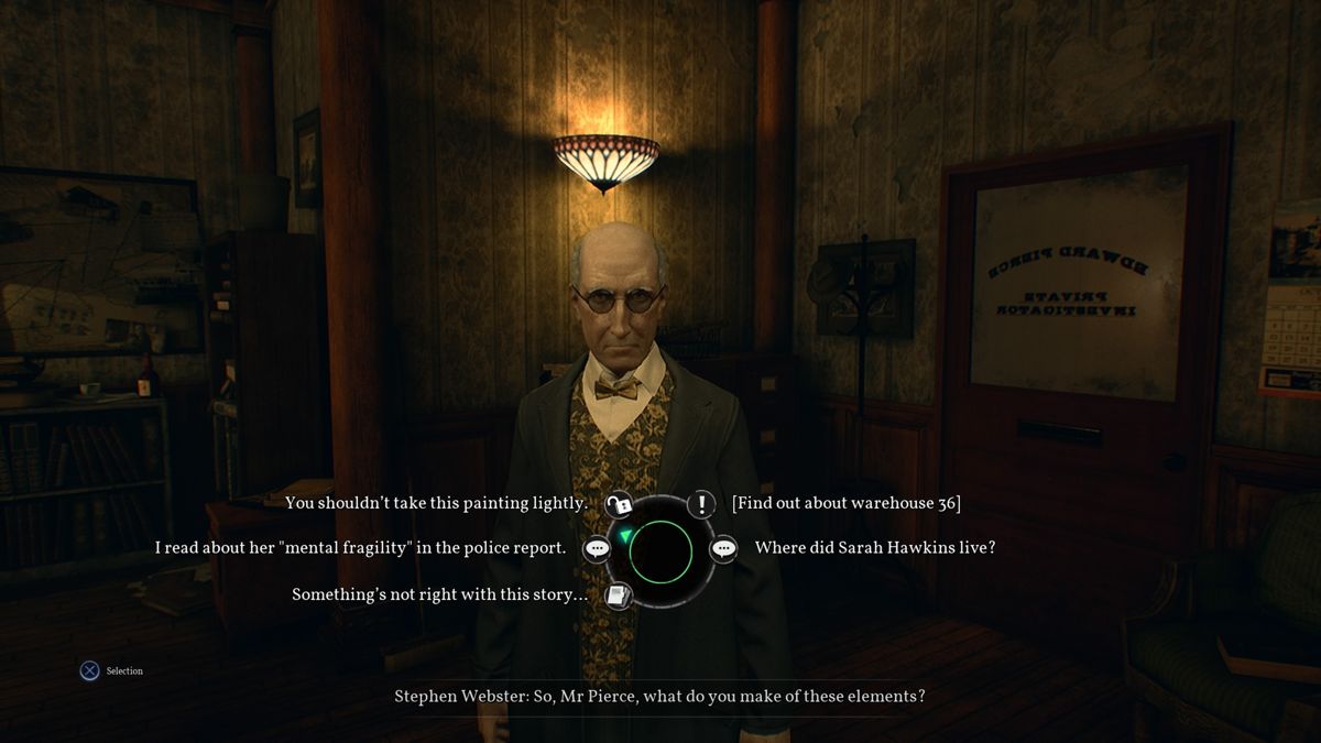 Call of Cthulhu | PlayStation 4 | gameplay screenshot | Region: North America | source-country= | Data by MobyGames.com