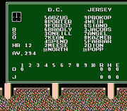 
Bases Loaded II: Second Season | NES | gameplay screenshot | Data by MobyGames.com