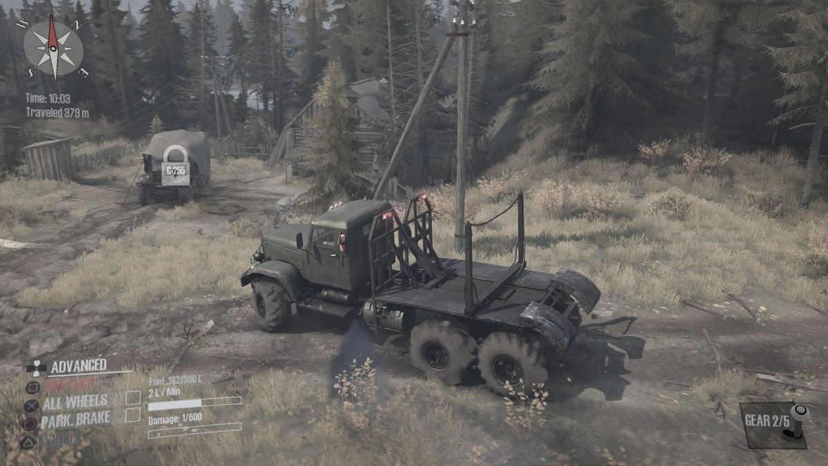Spintires: MudRunner | PlayStation 4 | gameplay screenshot | Region: North America | source-country= | Data by MobyGames.com