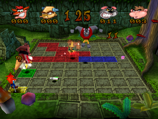 Crash Bash | PlayStation | gameplay screenshot | region=North America | source-country= | zypher-v2 | moby-1764374008c2 | Data by MobyGames.com