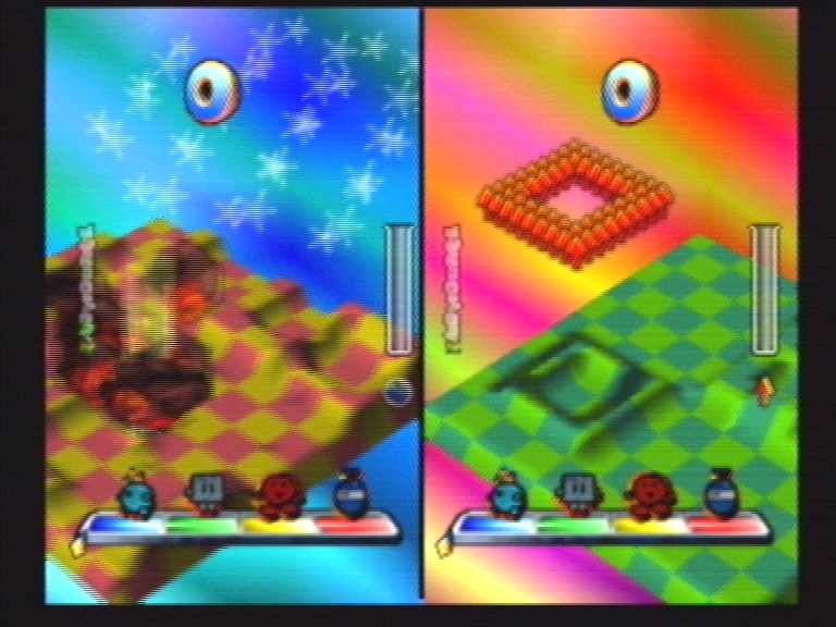 Wetrix | Nintendo 64 | gameplay screenshot | Data by MobyGames.com