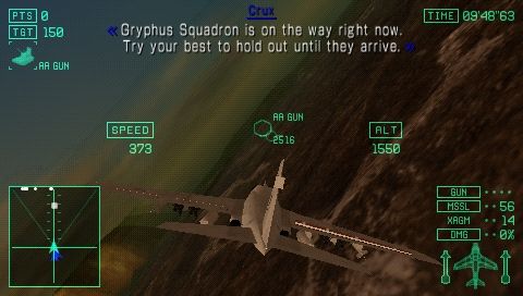 
Ace Combat X: Skies of Deception | PSP | gameplay screenshot | Data by MobyGames.com