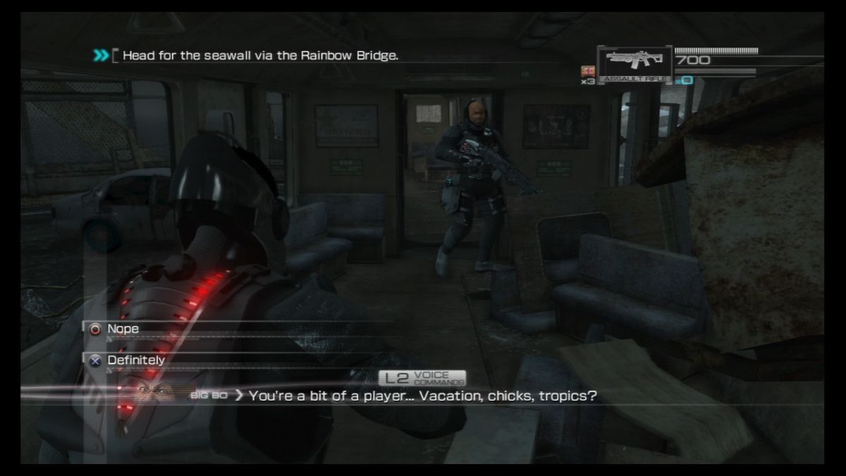 Binary Domain | PlayStation 3 | gameplay screenshot | Data by MobyGames.com