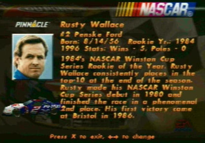 NASCAR 98 | PlayStation | gameplay screenshot | region=North America | source-country= | zypher-v2 | moby-58739defa584 | Data by MobyGames.com