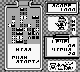 Dr. Mario | Game Boy | gameplay screenshot | region=North America | source-country= | zypher-v2 | moby-51ddd28f312c | Data by MobyGames.com
