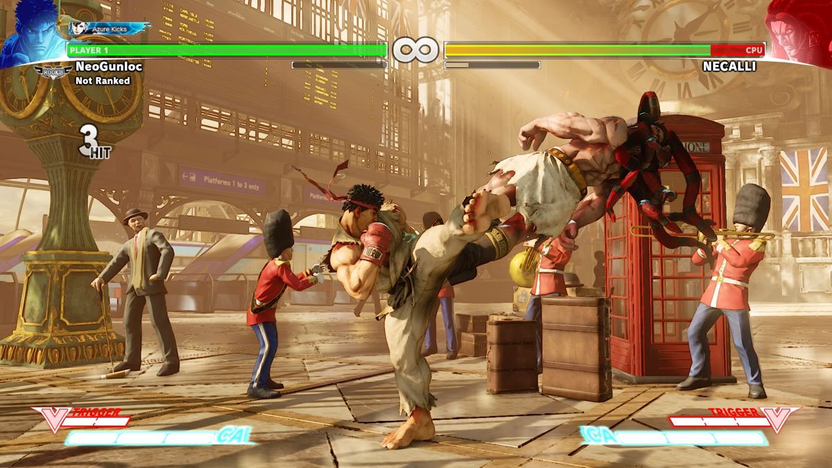 Street Fighter V | PlayStation 4 | gameplay screenshot | Data by MobyGames.com