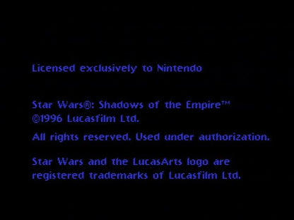 
Star Wars: Shadows Of The Empire | Nintendo 64 | gameplay screenshot | Data by MobyGames.com