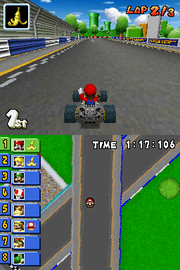 
Mario Kart DS | Nintendo DS | gameplay screenshot | Data by MobyGames.com