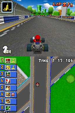 
Mario Kart DS | Nintendo DS | gameplay screenshot | Data by MobyGames.com
