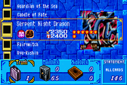 
Yu-Gi-Oh!: Worldwide Edition - Stairway to the Destined Duel | Game Boy Advance | gameplay screenshot | Region: North America | source-country= | Data by MobyGames.com