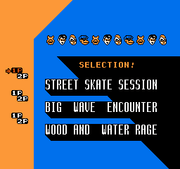 
Town & Country Surf Designs: Wood & Water Rage | NES | gameplay screenshot | Data by MobyGames.com
