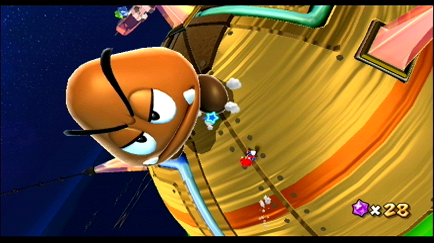 Super Mario Galaxy | Wii | gameplay screenshot | region=North America | edition=nintendo selects | source-country= | zypher-v2 | moby-380cc97ea214 | Data by MobyGames.com
