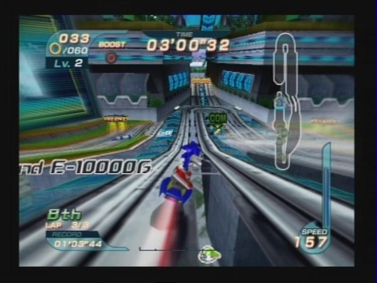 Sonic Riders | PlayStation 2 | gameplay screenshot | Data by MobyGames.com
