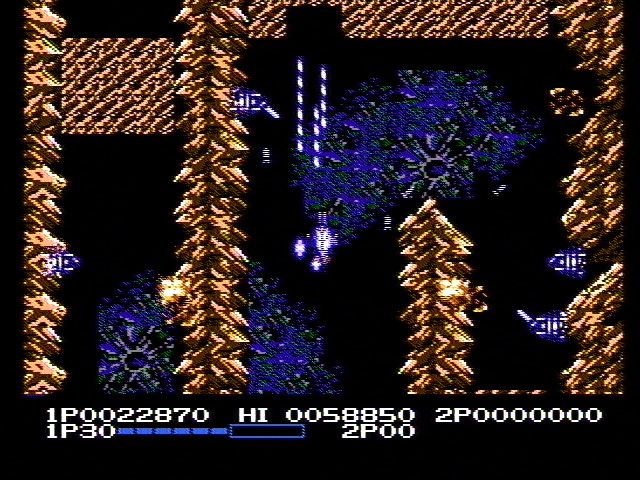 
Life Force | NES | gameplay screenshot | Data by MobyGames.com