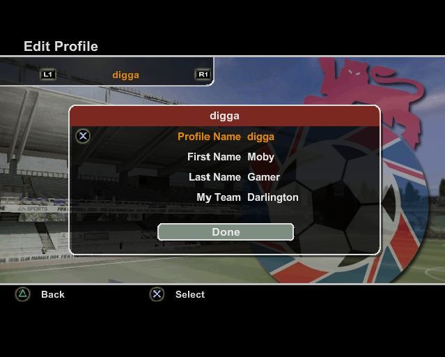 
FIFA Soccer 2004 | PlayStation 2 | gameplay screenshot | Region: North America | source-country= | Data by MobyGames.com