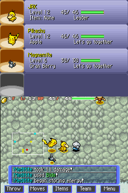 
Pokémon Mystery Dungeon: Blue Rescue Team | Nintendo DS | gameplay screenshot | Data by MobyGames.com