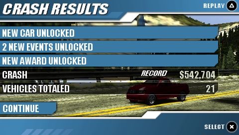 
Burnout: Legends | PSP | gameplay screenshot | Data by MobyGames.com