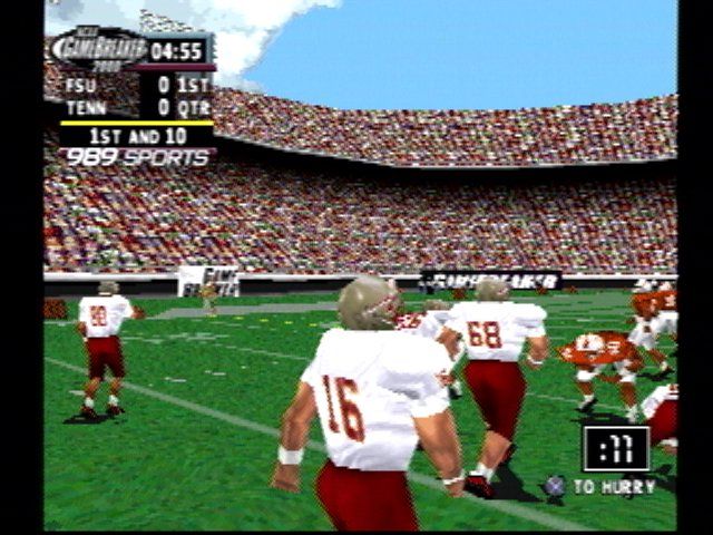 NCAA GameBreaker 2000 | PlayStation | gameplay screenshot | Region: North America | source-country= | Data by MobyGames.com