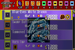 
Yu-Gi-Oh!: World Championship Tournament 2004 | Game Boy Advance | gameplay screenshot | Region: North America | source-country= | Data by MobyGames.com