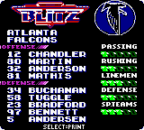 NFL Blitz | Game Boy Color | gameplay screenshot | region=North America | source-country= | zypher-v2 | moby-27b727dee034 | Data by MobyGames.com