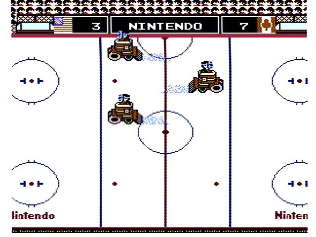 
Ice Hockey | NES | gameplay screenshot | Data by MobyGames.com