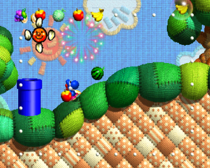 Yoshi's Story | Nintendo 64 | gameplay screenshot | region=North America | source-country= | zypher-v2 | moby-8acce48b1532 | Data by MobyGames.com