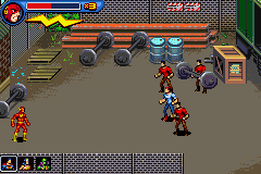 Justice League Heroes: The Flash | Game Boy Advance | gameplay screenshot | region=North America | source-country= | zypher-v2 | moby-b85ffb07a5fb | Data by MobyGames.com