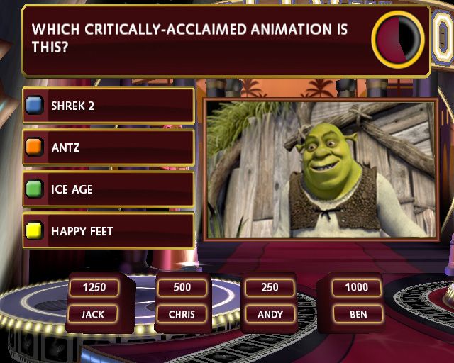 
Buzz! The Hollywood Quiz | PlayStation 2 | gameplay screenshot | Region: North America | source-country= | Data by MobyGames.com