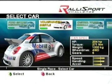 RalliSport Challenge | Xbox | gameplay screenshot | region=North America | source-country= | zypher-v2 | moby-3c9be698126d | Data by MobyGames.com