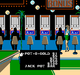
Vegas Dream | NES | gameplay screenshot | Data by MobyGames.com