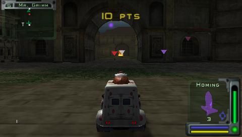 Twisted Metal: Head-On | PSP | gameplay screenshot | region=North America | source-country= | zypher-v2 | moby-6ce519b4f5c0 | Data by MobyGames.com