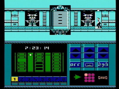 Impossible Mission II | NES | gameplay screenshot | region=North America | source-country= | zypher-v2 | moby-3716576a6863 | Data by MobyGames.com