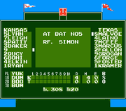 
Bases Loaded | NES | gameplay screenshot | Data by MobyGames.com