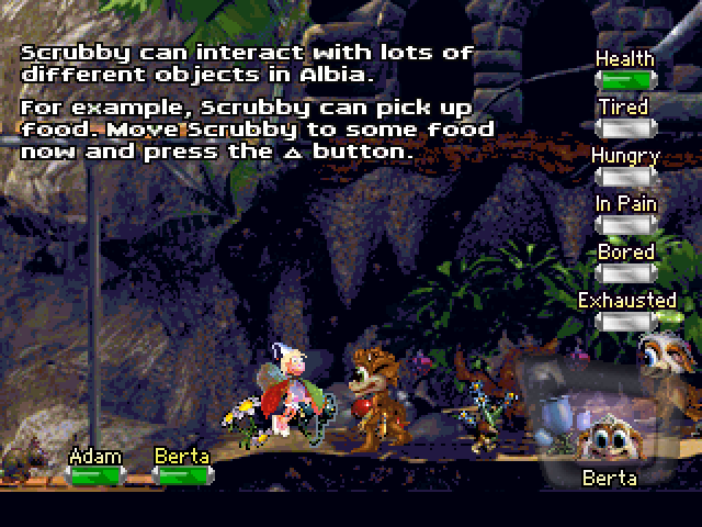 Creatures | PlayStation | gameplay screenshot | region=North America | source-country= | zypher-v2 | moby-74ca20e18006 | Data by MobyGames.com
