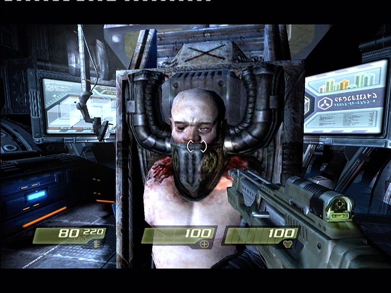 Quake 4 | Xbox 360 | gameplay screenshot | region=North America | source-country= | zypher-v2 | moby-de4e1238225d | Data by MobyGames.com