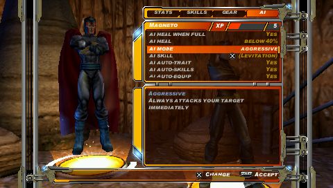 X-Men: Legends II - Rise of Apocalypse | PSP | gameplay screenshot | Region: North America | source-country= | Data by MobyGames.com