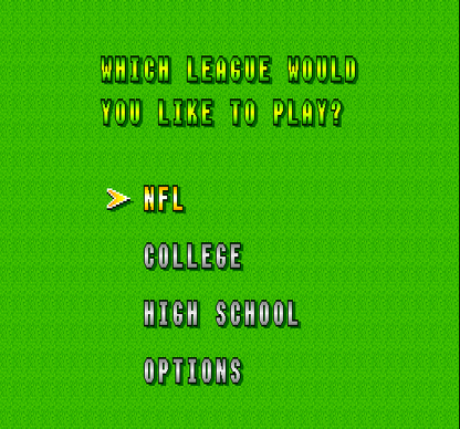 Super Play Action Football | SNES | gameplay screenshot | region=North America | source-country= | zypher-v2 | moby-66d2566b0228 | Data by MobyGames.com
