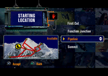 
Dark Summit | PlayStation 2 | gameplay screenshot | Data by MobyGames.com