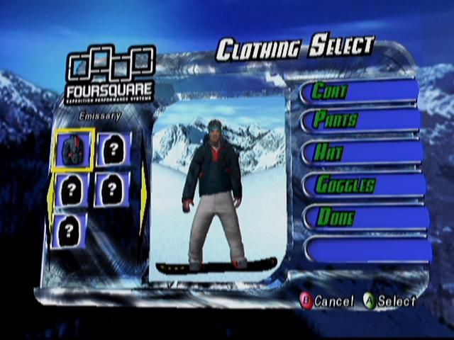 Amped: Freestyle Snowboarding | Xbox | gameplay screenshot | region=North America | source-country= | zypher-v2 | moby-e4f1310b2618 | Data by MobyGames.com