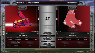 
MLB 14: The Show | PlayStation 4 | gameplay screenshot | Region: North America | source-country= | Data by MobyGames.com