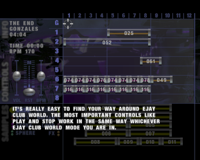 
eJay ClubWorld | PlayStation 2 | gameplay screenshot | Region: North America | source-country= | Data by MobyGames.com
