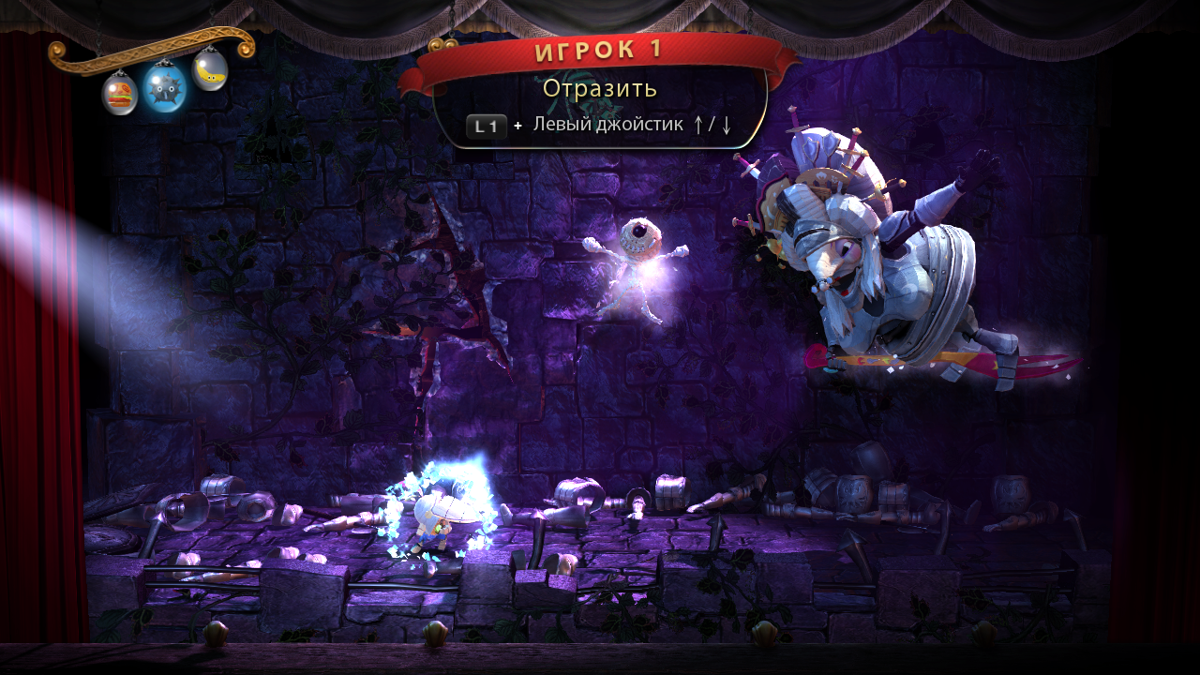 
Puppeteer | PlayStation 3 | gameplay screenshot | Region: North America | source-country= | Data by MobyGames.com