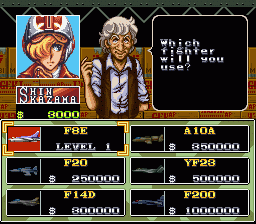 
U.N. Squadron | SNES | gameplay screenshot | Data by MobyGames.com