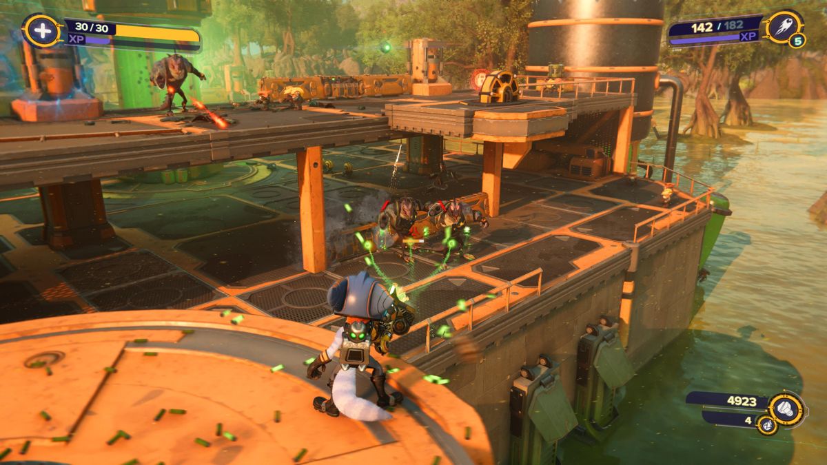 Ratchet & Clank: Rift Apart | PlayStation 5 | gameplay screenshot | region=North America | source-country= | zypher-v2 | moby-1be1f39121ce | Data by MobyGames.com
