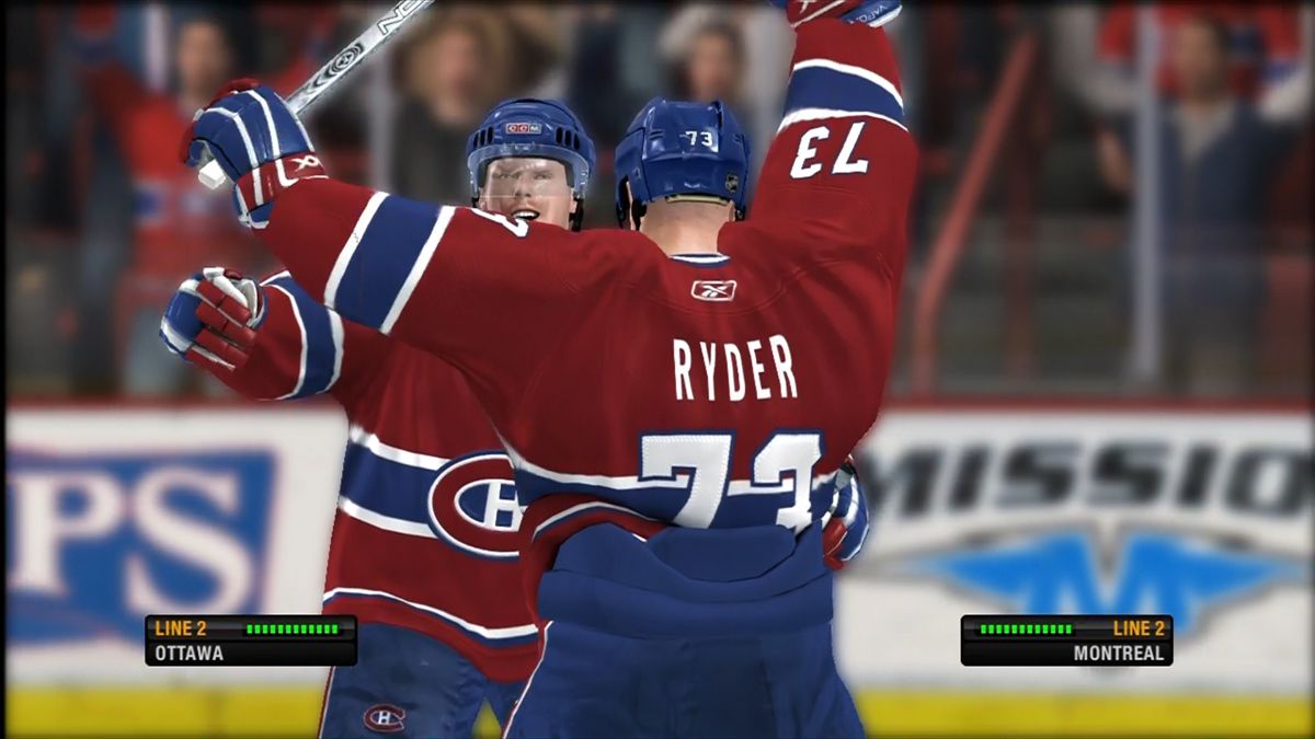 NHL 08 | Xbox 360 | gameplay screenshot | region=North America | source-country= | zypher-v2 | moby-ddac28ffd88f | Data by MobyGames.com