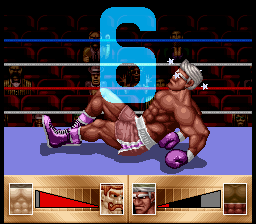 
Riddick Bowe Boxing | SNES | gameplay screenshot | Data by MobyGames.com