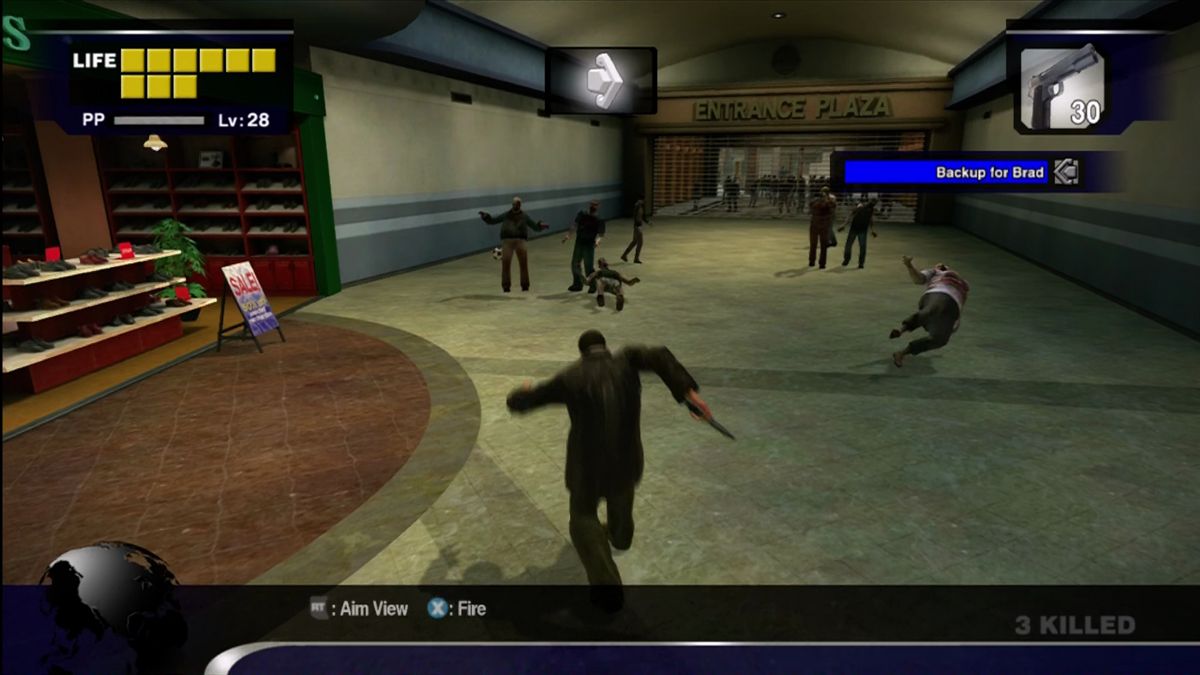 
Dead Rising | Xbox 360 | gameplay screenshot | Region: North America | source-country= | Data by MobyGames.com