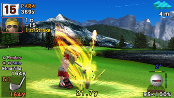 Hot Shots Golf: Open Tee | PSP | gameplay screenshot | region=North America | source-country= | zypher-v2 | moby-b73aa86794b9 | Data by MobyGames.com