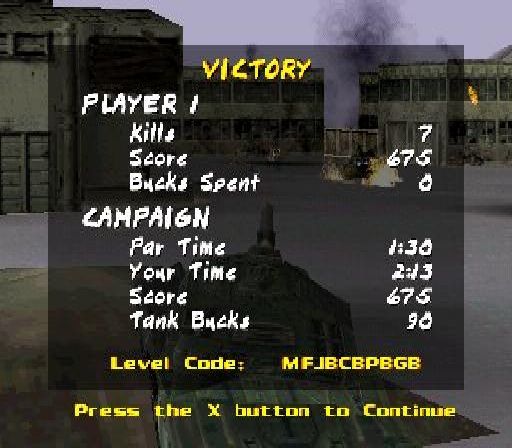 BattleTanx: Global Assault | PlayStation | gameplay screenshot | Data by MobyGames.com