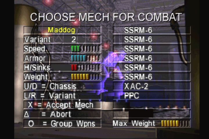
MechWarrior 2: 31st Century Combat | PlayStation | gameplay screenshot | Data by MobyGames.com